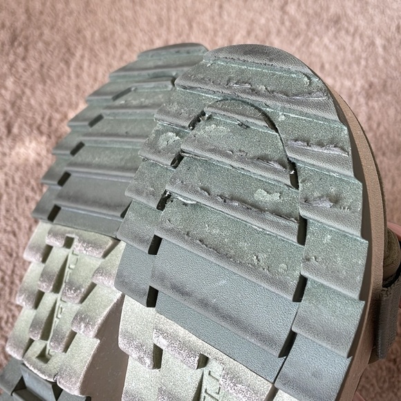 Merrell Alpine Cush Slide Wedge Sandal Women’s 7 Lichen Green EUC Outdoor Casual - Picture 5 of 13